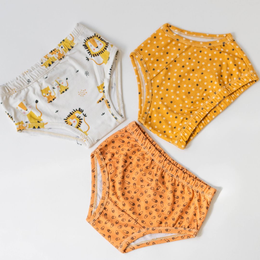 Autumn Collection - Organic Cotton Undies for Girls (3 Pack)