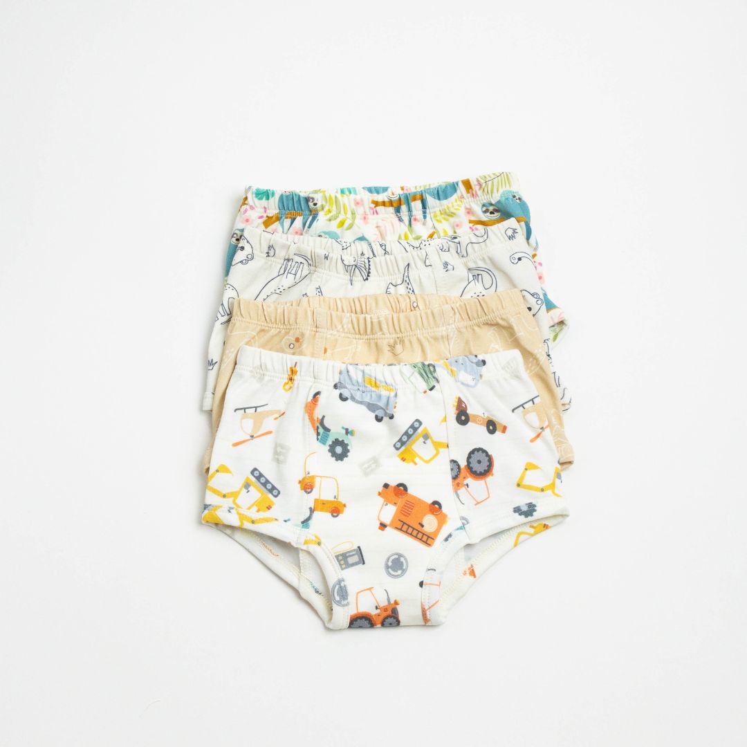 Organic potty training underwear is breathable, non-toxic, and designed for delicate toddler skin