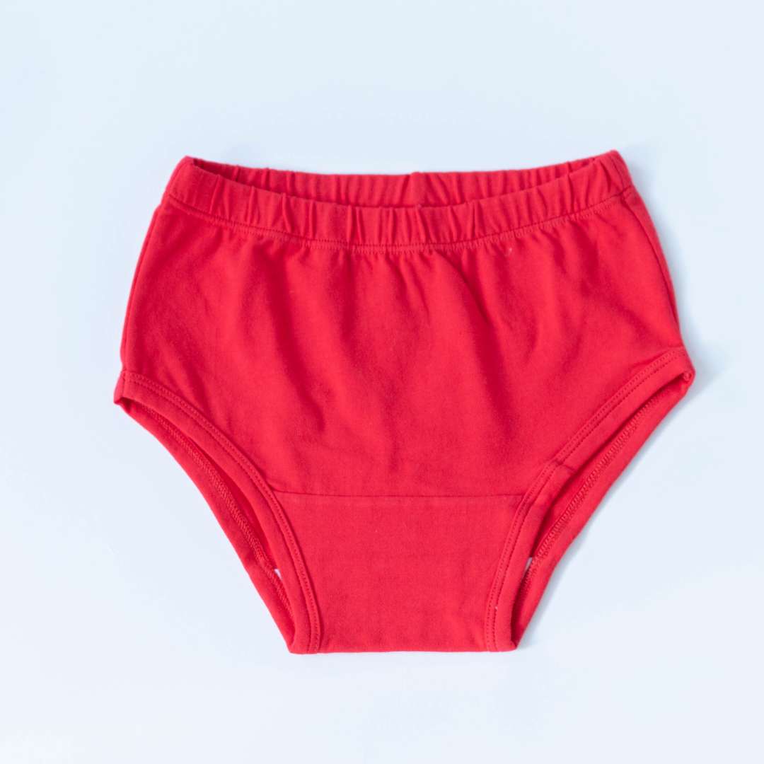 a pack of four organic cotton undies for adventurous girls,