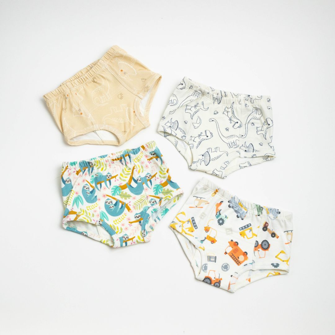 Organic potty training underwear is breathable, non-toxic, and designed for delicate toddler skin