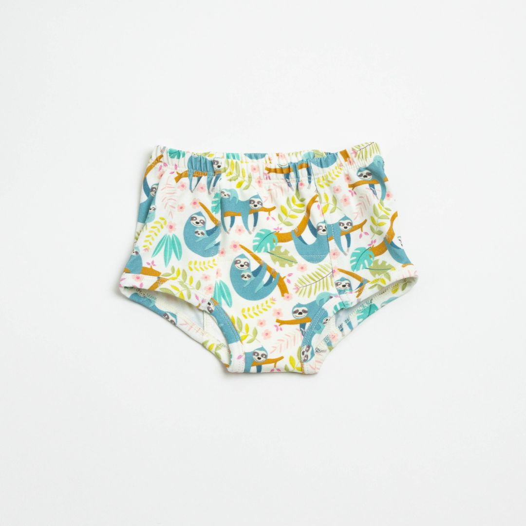 Organic potty training underwear is breathable, non-toxic, and designed for delicate toddler skin