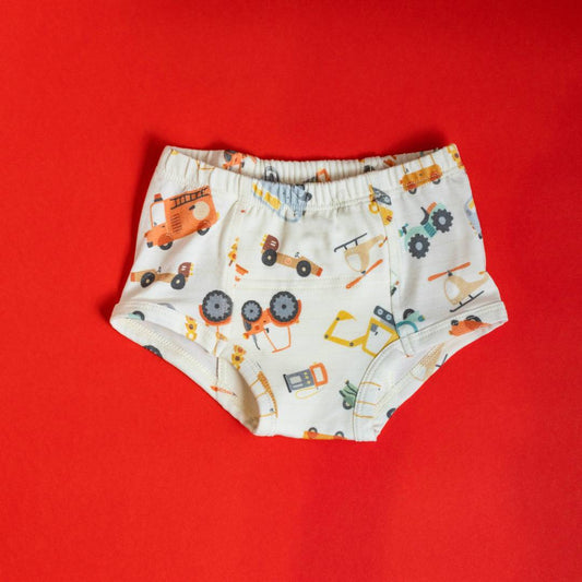 Vintage Transportation Potty Organic Training Underpants