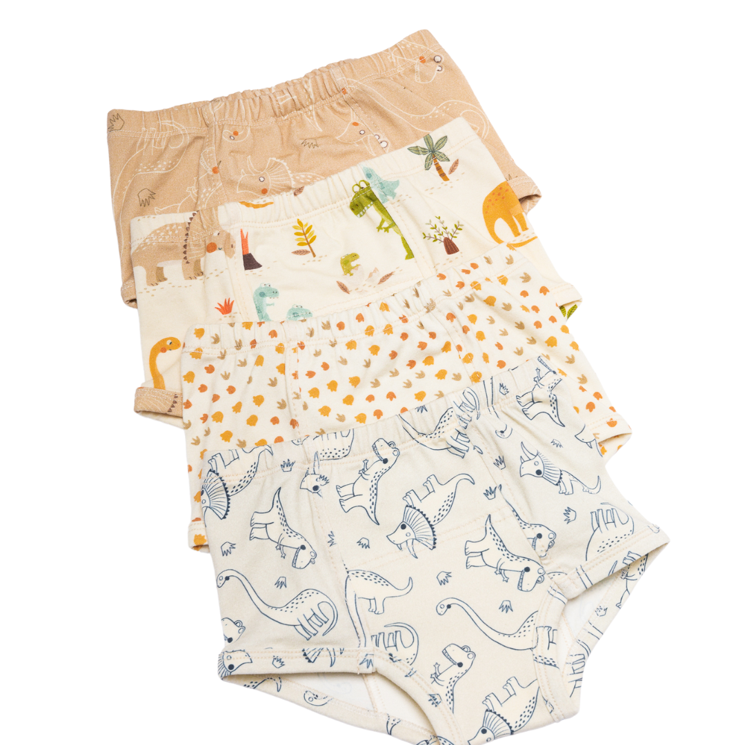 Organic Cotton Potty Training Underwear - 3pk - Jurassic Pals – Cheeky  Monkey